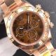 Super Clone Rolex Daytona Noob Swiss 4130 904L Rose Gold Chocolate Arabic Dial Watch (2)_th.jpg